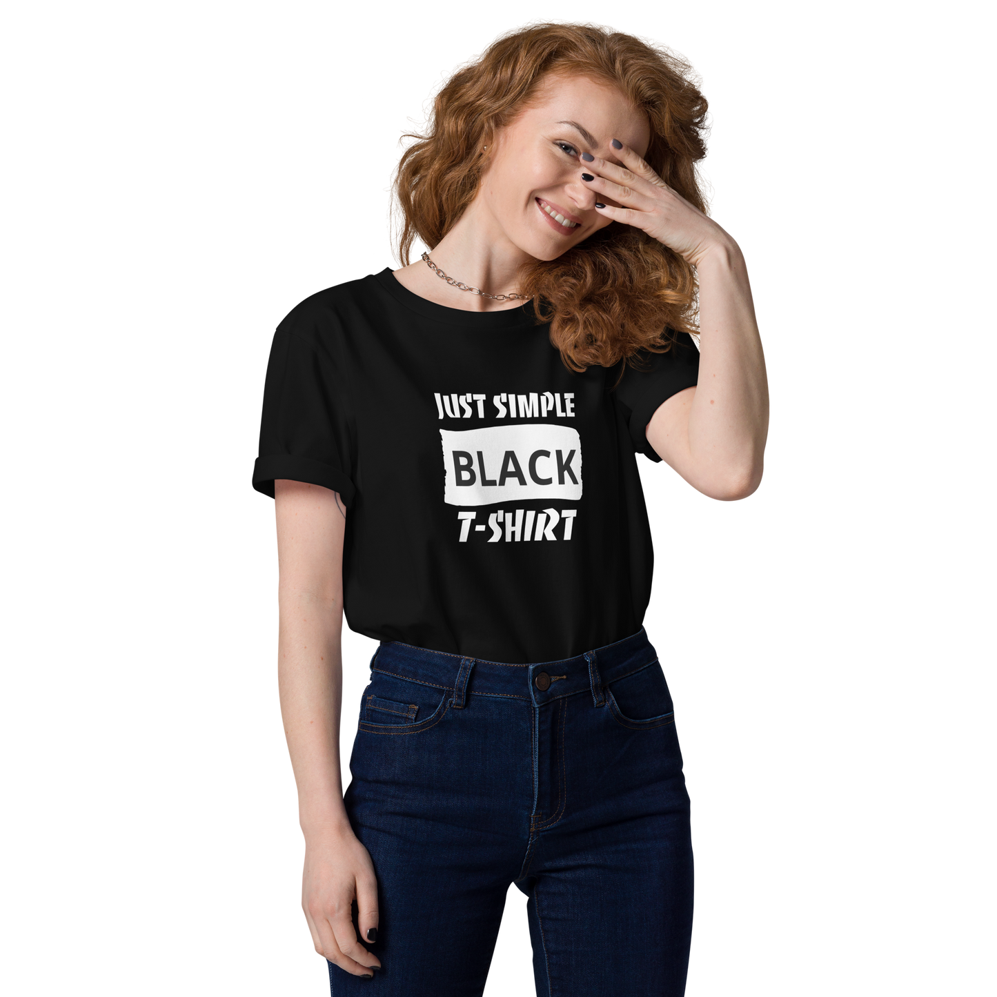 "Just simple black tee" Unisex organic cotton t-shirt