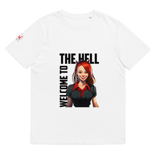 "Welcome to the Hell" Unisex organic cotton t-shirt