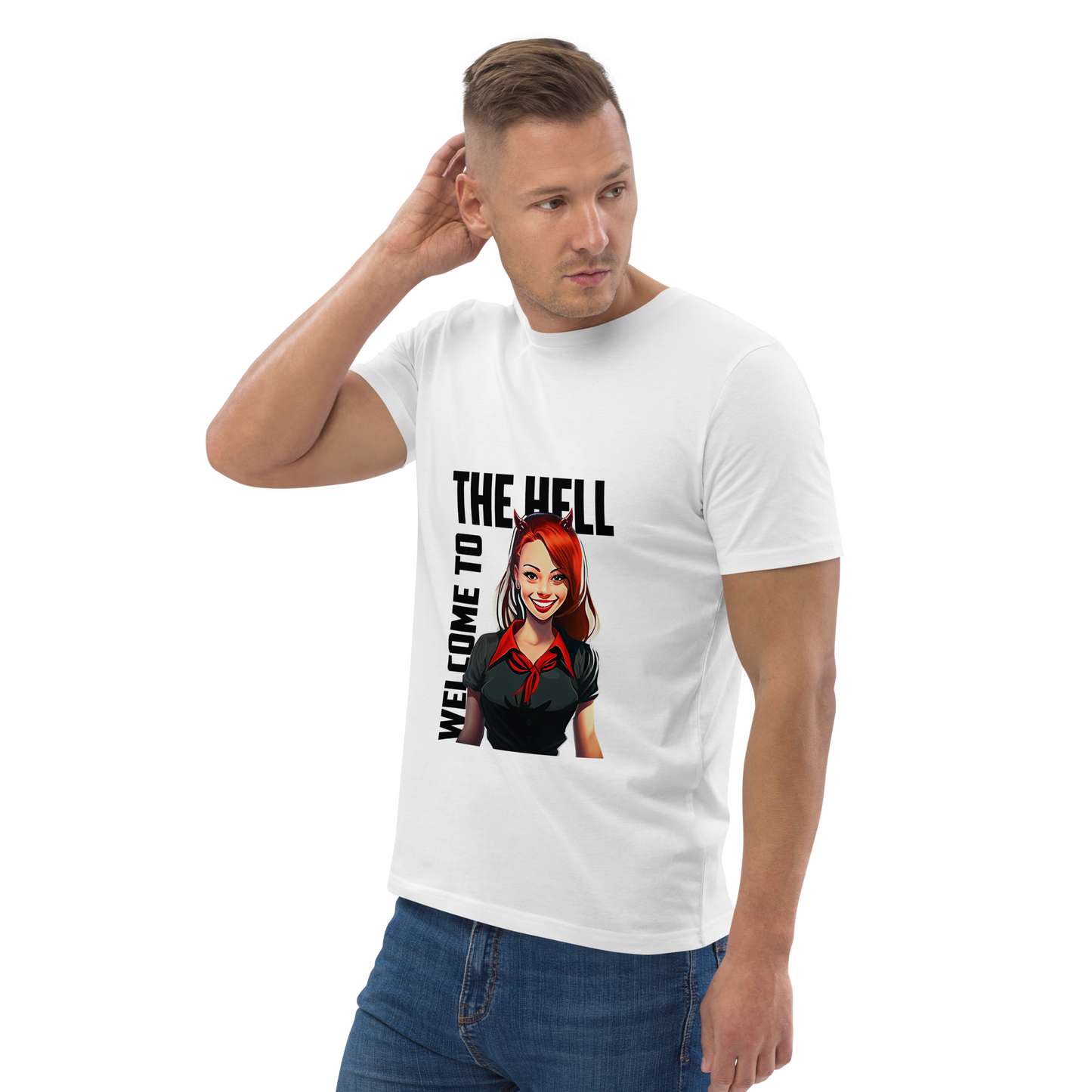 "Welcome to the Hell" Unisex organic cotton t-shirt